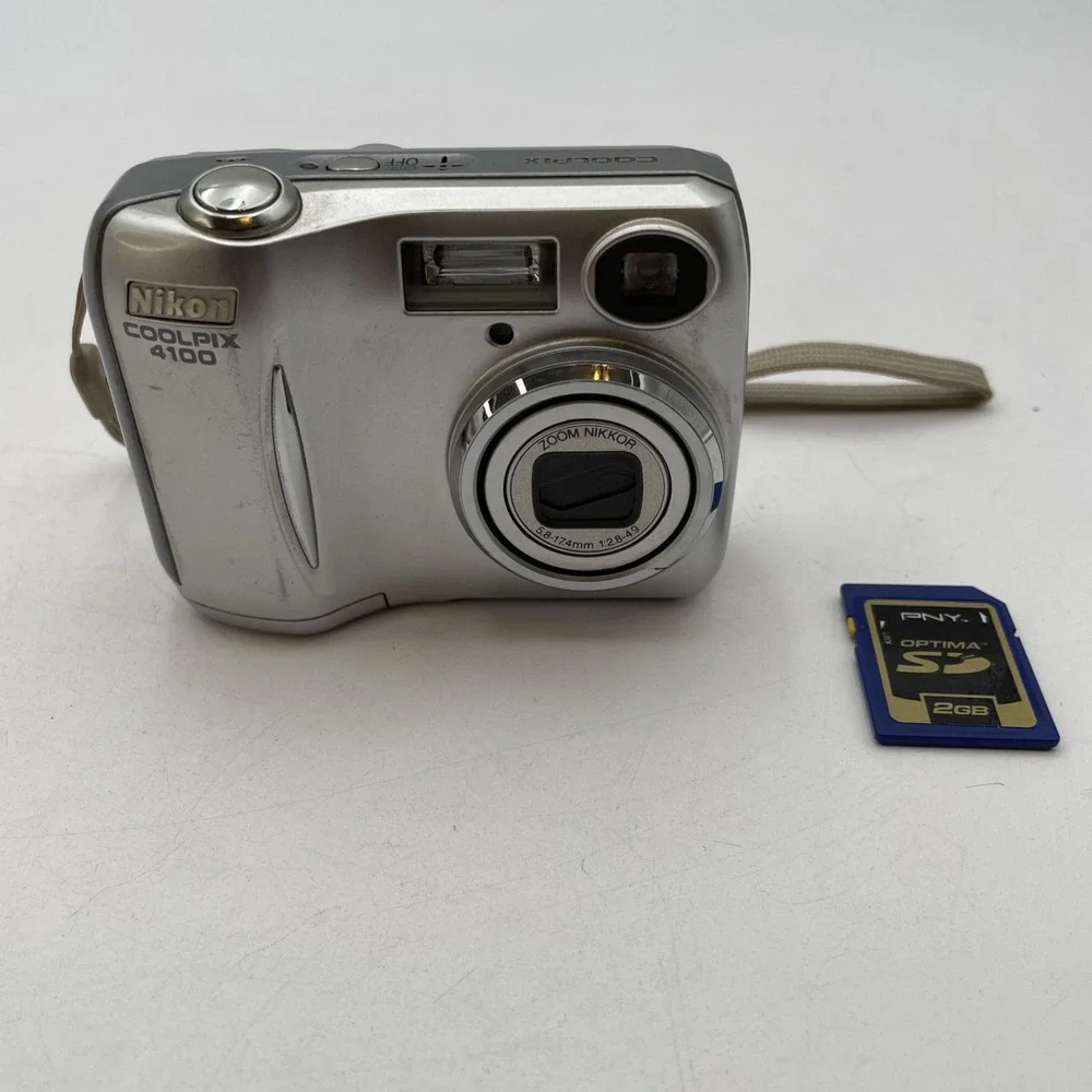 Nikon COOLPIX 4100 Compact Digital Camera JAPAN + 2GB SD Memory Card+Free Ship